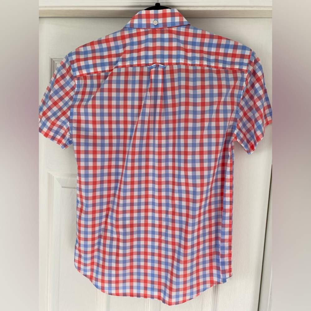 J Crew Crewcuts boys preppy cotton collared shirt - size 14 - Picture 4 of 11